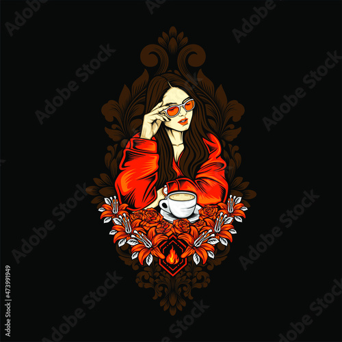 beauty and cofee
