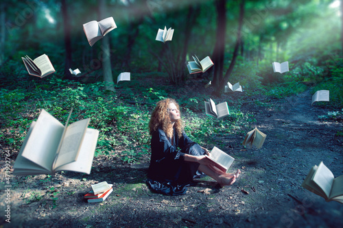 The magic forest of books