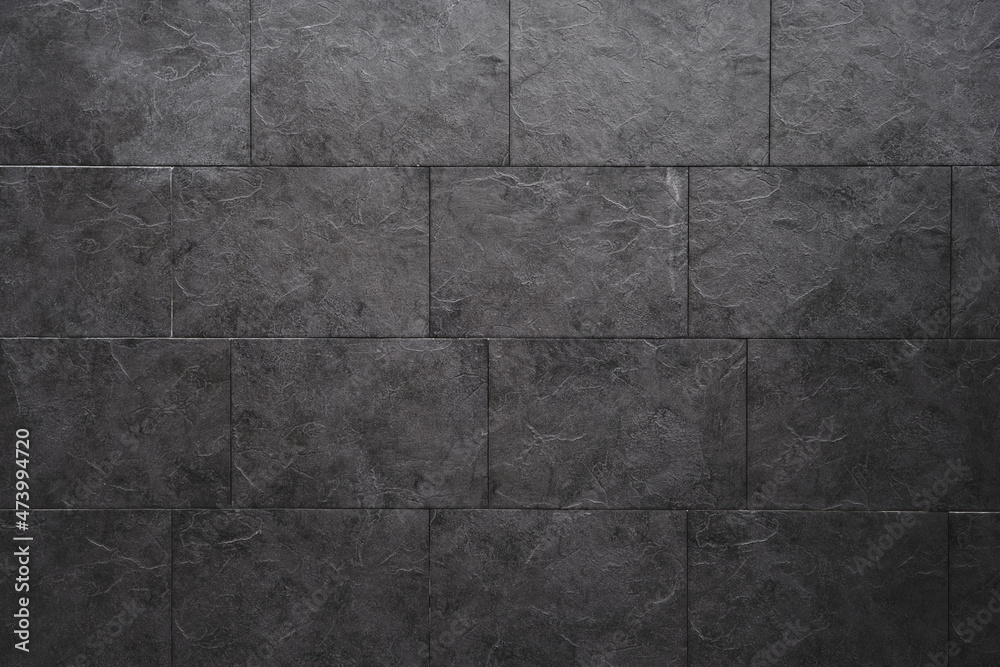 Naklejka premium Black ceramic wall tiles