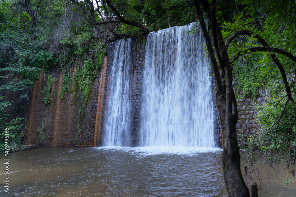 Fototapeta premium Waterfall in hidden location in Macedonia