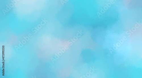 digital abstract drawing in delicate pastel blue colors tones of artistic painting