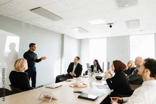 Business people during meeting