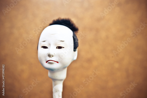 Japanese Karakuri doll head photo