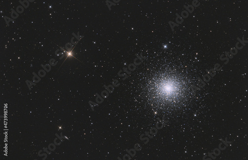Astrophotography of Messier 3 globular cluster in Canes Venatici constellation photo