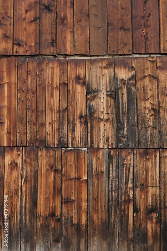 Canvastavla Mur en bois