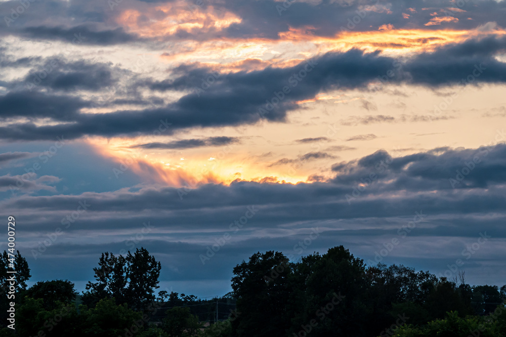 Summer Sunset in Cramahe, Ontario Summer Sunset in Cramahe, Ontario