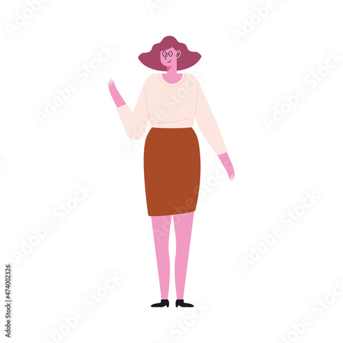 elegant woman standing