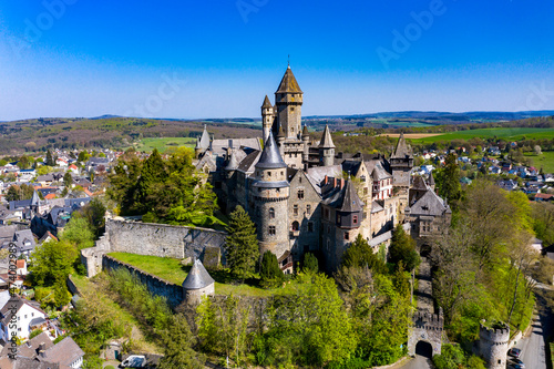 Germany, Hesse, Braunfels, Aerial view of Schloss Braunfels photo