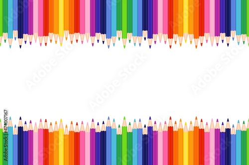 Crayon vector blank banner