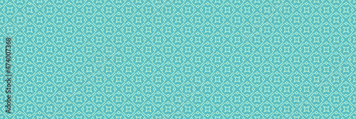 Background pattern with decorative ornaments on a blue background. Seamless wallpaper texture. Vector image