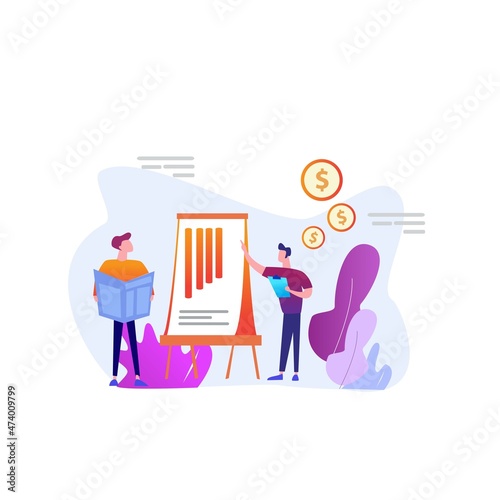Marketing strategist abstract concept illustration. promote product online, digital marketing strategy, sales plan, boost your business, increase sales, customer engagement.