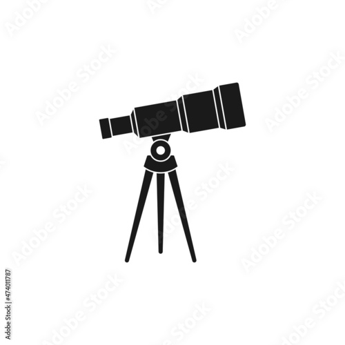 telescope icon design template vector isolated illustration