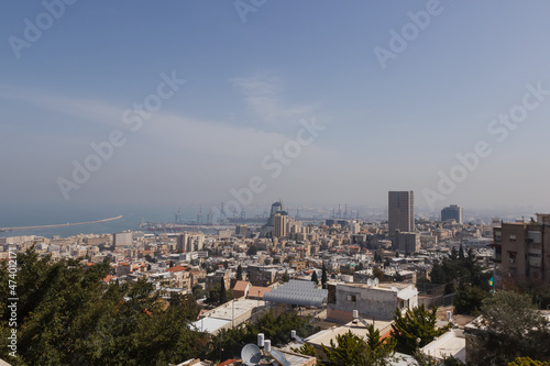 Top view of Haifa city