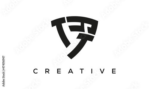Shield letters TTY creative logo