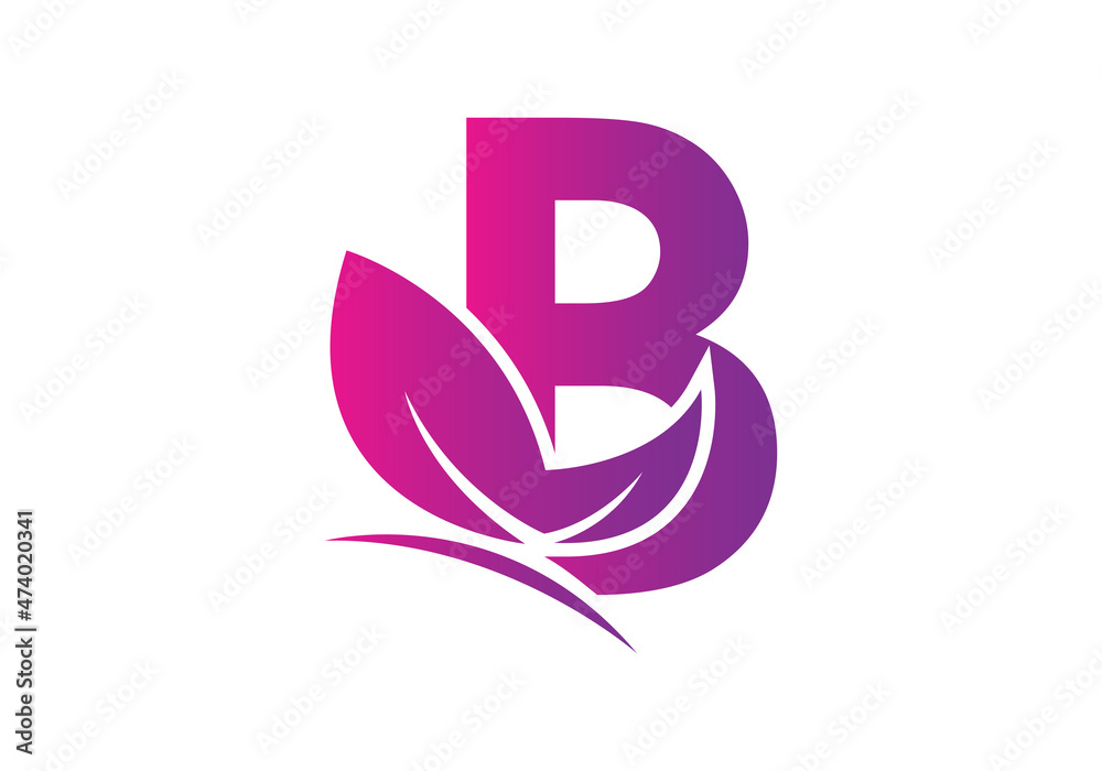 this is a creative letter B add butterfly icon design this is a creative letter B add butterfly icon design