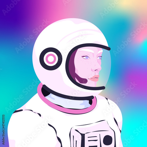 Astronaut on space mission