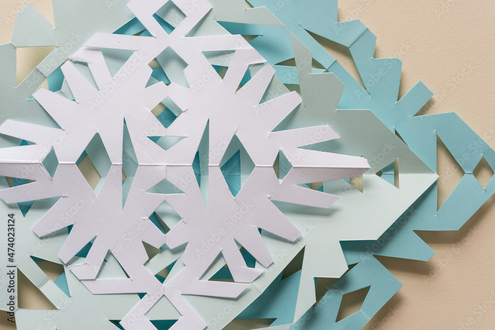 abstract christmas background (paper snowflakes) abstract christmas background (paper snowflakes)