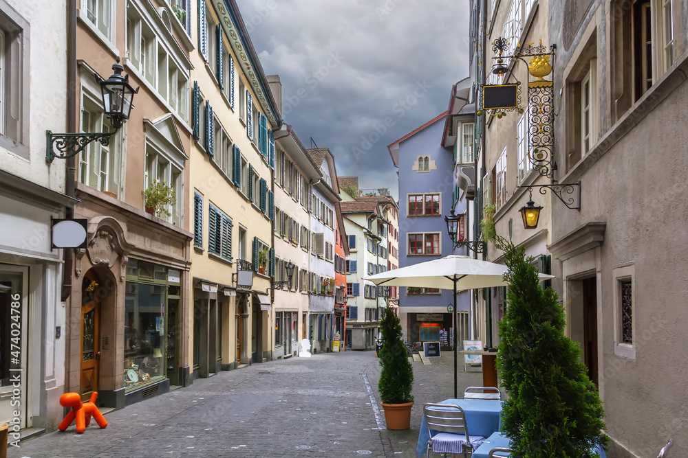 Street in Zurich, Switzerland