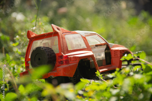 Toy car model with old condition