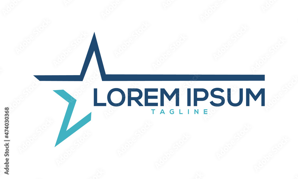 Unique star logo Modern and minimalist vector and abstract logo Unique star logo Modern and minimalist vector and abstract logo