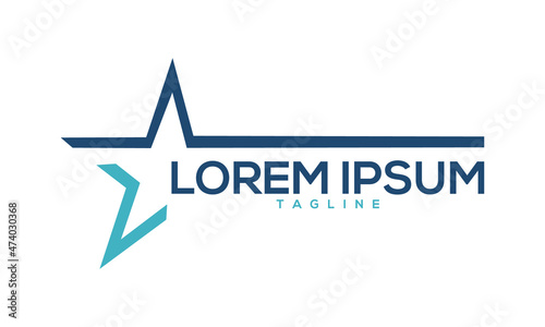 Unique star logo Modern and minimalist vector and abstract logo