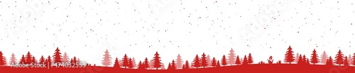 simple christmas background with typical elements