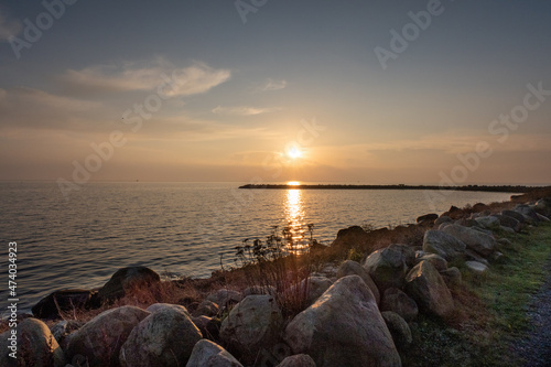 Sunset at the harbor