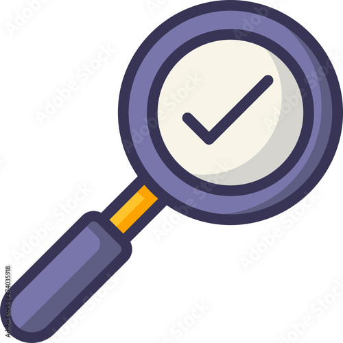 magnifying glass line icon