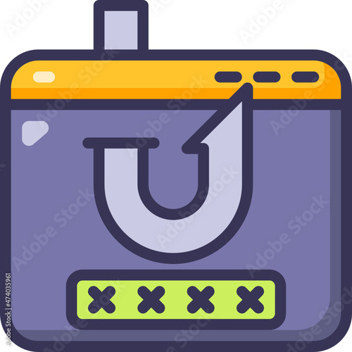 phishing line icon