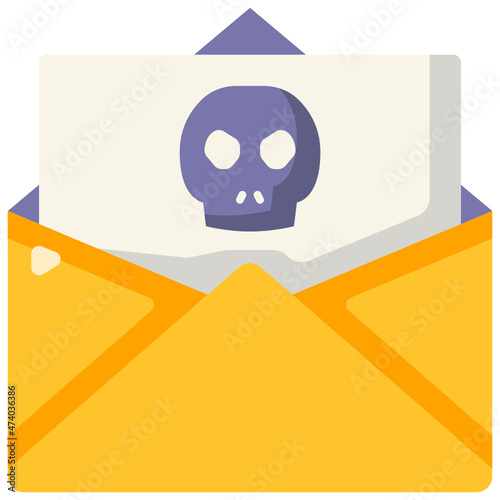 blackmail flat icon