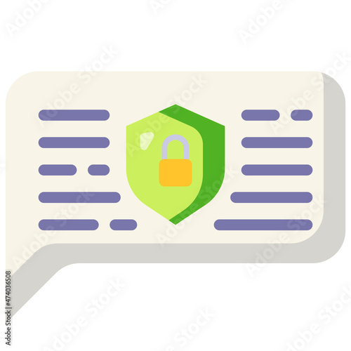 private chat flat icon