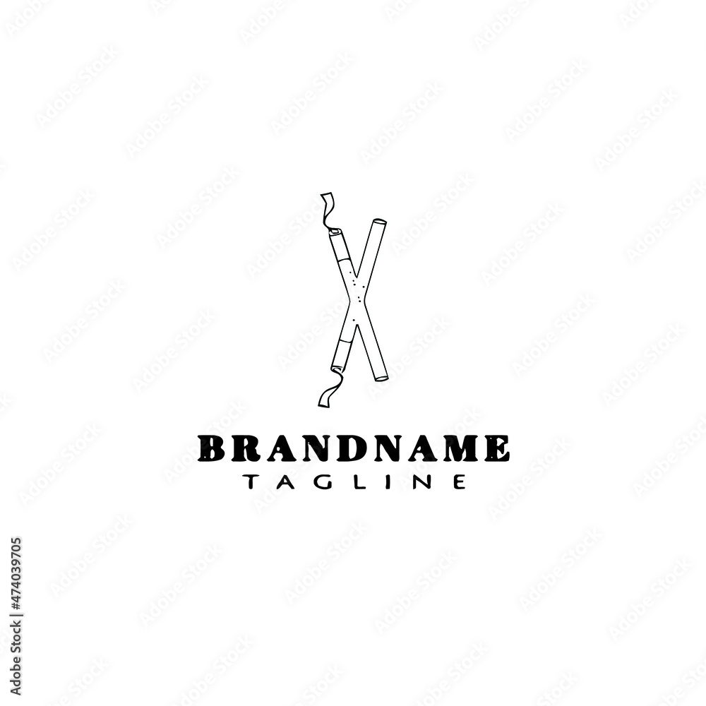 dandiya stick for indian holiday logo cartoon icon design template isolated vector illustration dandiya stick for indian holiday logo cartoon icon design template isolated vector illustration