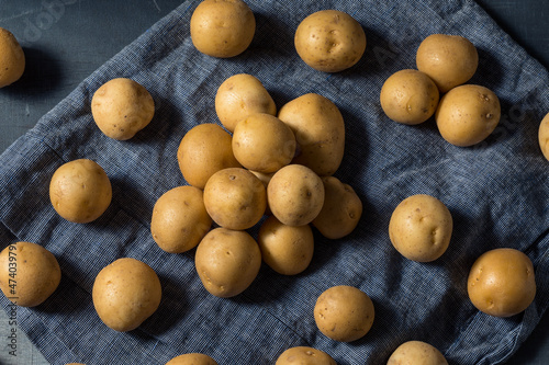 Raw Yellow Organic Baby Potatoes