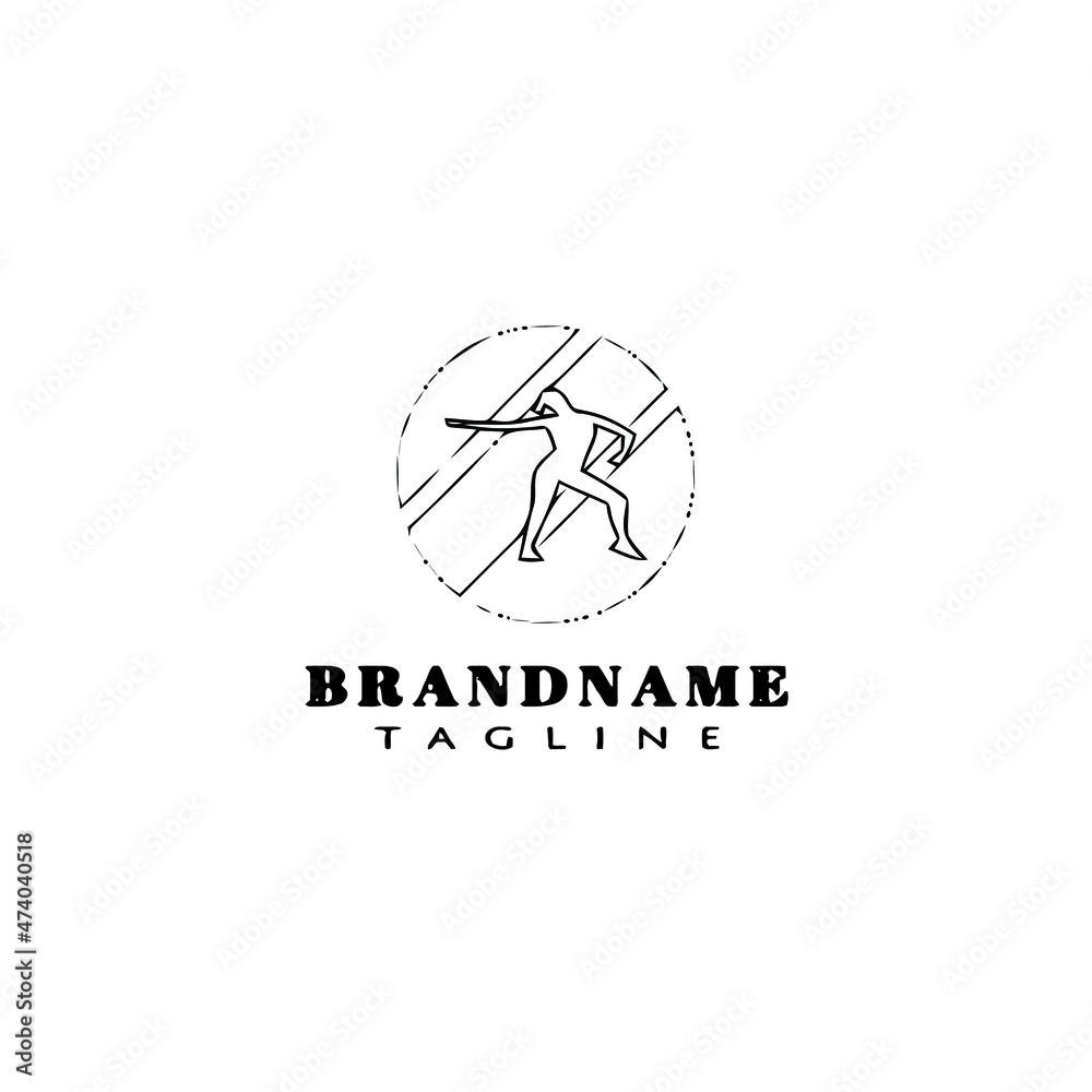 dance logo cartoon design template icon black isolated vector dance logo cartoon design template icon black isolated vector