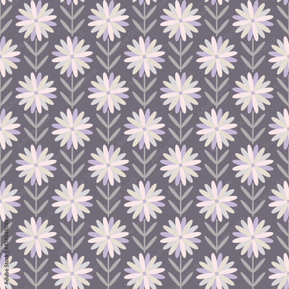 Pastel Flower Garden Seamless Repeat Pattern Pastel Flower Garden Seamless Repeat Pattern