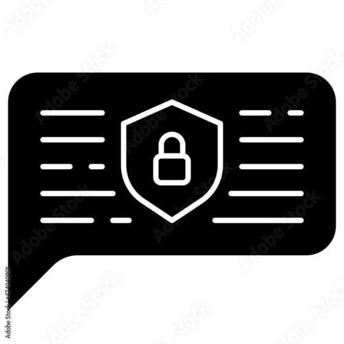 private chat solid icon