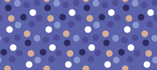 Acrylglasbilder Very-Peri-Muster Polka Dots Muster Periwinkle Blau  © galyna_p