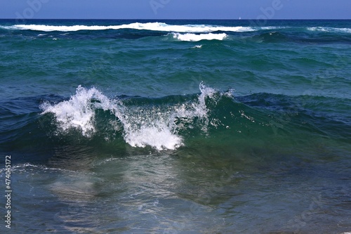 Fototapeta Naklejka Na Ścianę i Meble -  Italy: Sea waves.