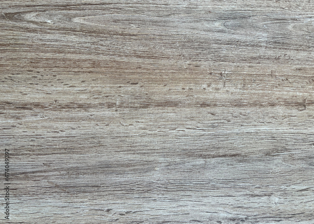 Fototapeta premium Gray wood color texture horizontal for background. Surface light clean of table top view. Natural patterns for design art work and interior or exterior. Grunge old white wood board wall pattern.