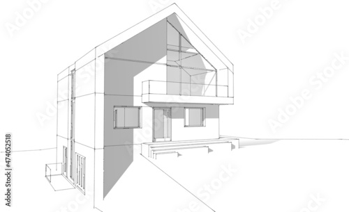 sketch of house © Olha_And