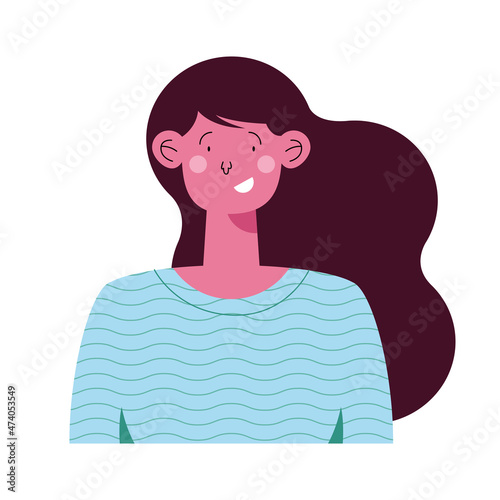 happy young woman