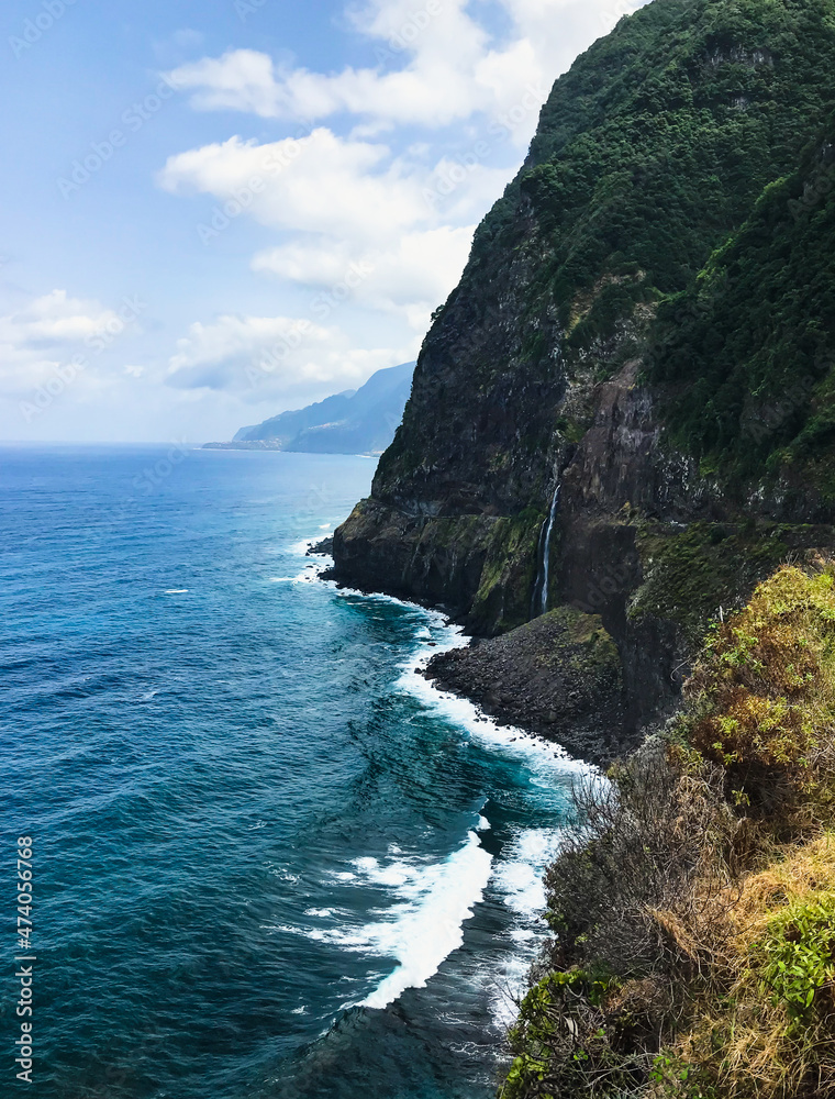 landscape of Madeira island, Portugal. beauty of nature, ocean, sky, mountains landscape of Madeira island, Portugal. beauty of nature, ocean, sky, mountains
