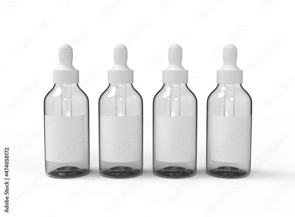 Glass Dropper Bottles Mockup Glass Dropper Bottles Mockup