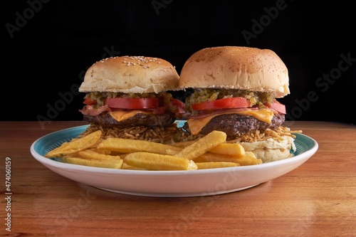 burger meat tasty fast food