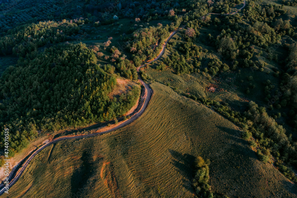 view of the road