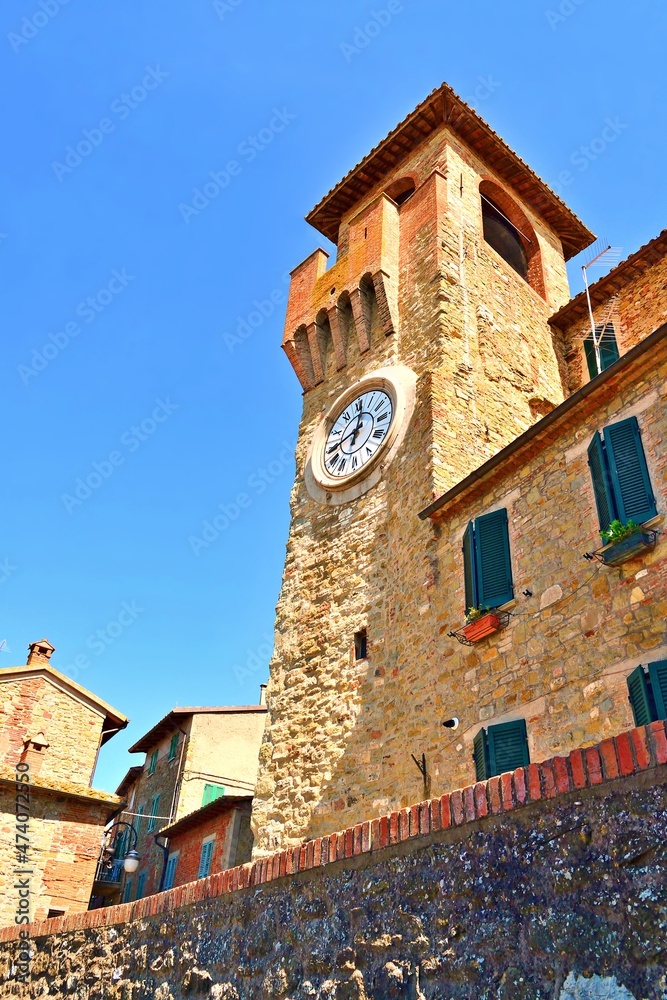 historic center of Passignano sul Trasimeno, medieval village in the province of Perugia, Umbria, Italy