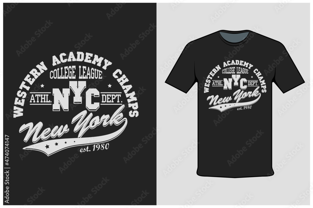 Western Academy Champs T Shirt Design Western Academy Champs T Shirt Design