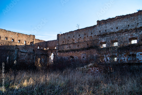 Old fortress castle ruins architecture elements