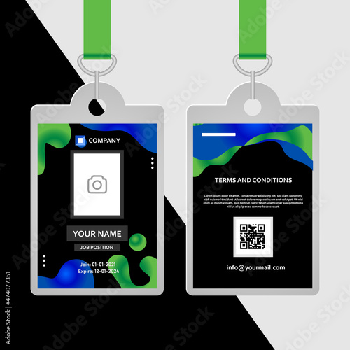 Creative id card template design
