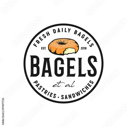 Bagels Bakery vintage  logo inspiration